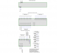 Схема подключений общая - тип шкафа U (со встроенным блоком автоматики), 1 насос, 1 ввод питания